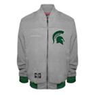Men's Franchise Club Michigan State Spartans Edge Fleece Jacket, Size: Small, Grey