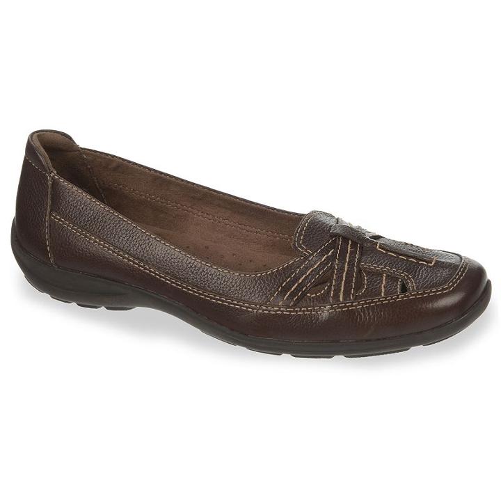 Naturalsoul By Naturalizer Fetch Women's Cutout Flats, Size: Medium (7), Brown