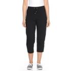 Women's Croft & Barrow&reg; Pull-on Knit Capris, Size: Xs, Black