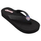 Women's Ole Miss Rebels Venice Beach Flip-flops, Size: 10, Black