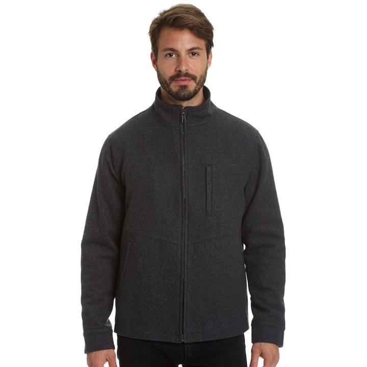 Big & Tall Haggar Stretch Wool-blend Open-bottom Jacket, Men's, Size: 2xb, Grey (charcoal)