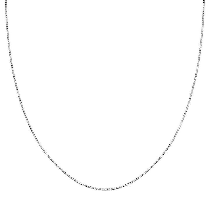 Sterling Silver Box Chain Necklace - 16 In, Women's, Size: 16