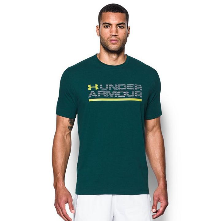 Men's Under Armour Shield Lockup Tee, Size: Large, Brown Over