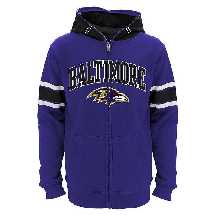 Boys 8-20 Baltimore Ravens Helmet Hoodie, Boy's, Size: M(10-12), Purple