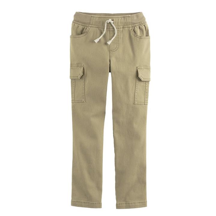 Boys 4-10 Jumping Beans&reg; Twill Cargo Pants, Size: 6, Med Beige