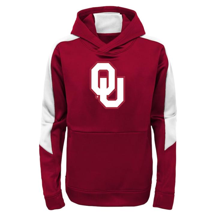 Boys 8-20 Oklahoma Sooners Hyperlink Pullover Hoodie, Size: M 10-12, Red