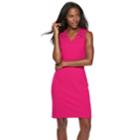 Women's Sharagano Grommet Sleeveless Dress, Size: 10, Med Pink