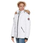 Madden Nyc Juniors' Faux-fur Hood Quilted Puffer Jacket, Teens, Size: Xl, White Oth