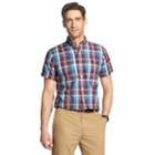 Men's Izod Cool Fx Breeze Classic-fit Plaid Casual Button-down Shirt, Size: Medium, Drk Purple