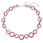 Napier Circle Link Necklace, Women's, Red