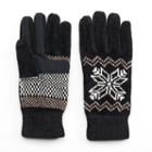 Women's Isotoner Snowflake Chenille Tech Gloves, Black