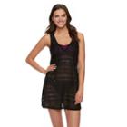 Women's Portocruz Crochet-stripe Cover-up, Size: Medium, Oxford