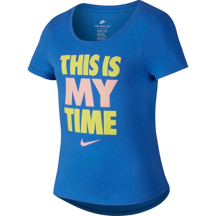 Girls 7-16 Nike This Is My Time Tee, Size: Medium, Dark Blue