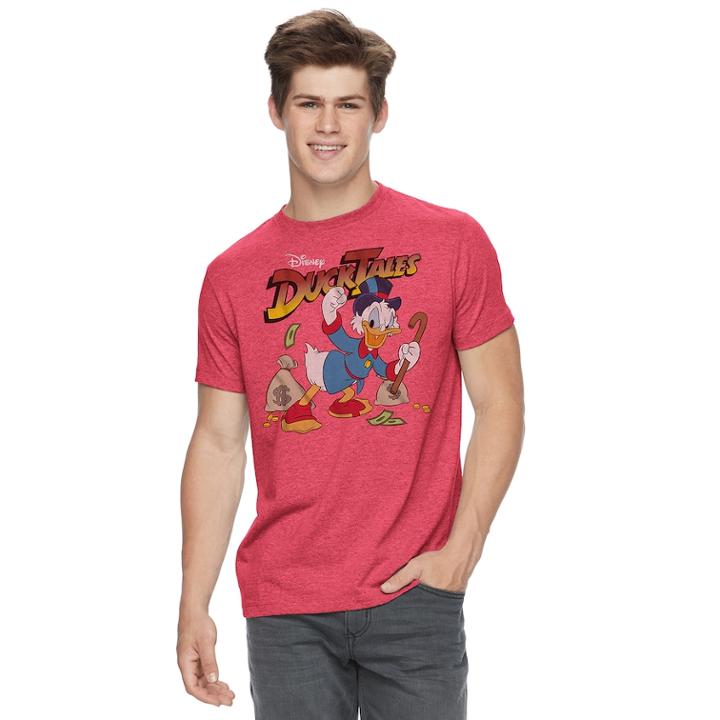 Men's Disney Duck Tales Scrooge Mcduck Tee, Size: Small, Med Red