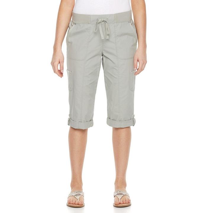Women's Gloria Vanderbilt Grecia Pull-on Skimmer Pants, Size: 10, Lt Green