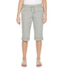 Women's Gloria Vanderbilt Grecia Pull-on Skimmer Pants, Size: 10, Lt Green