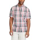 Men's Chaps Classic-fit Plaid Performance Button-down Camp Shirt, Size: Xxl, Red