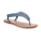 Women's Sonoma Goods For Life&trade; Cut-out Filigree Shield Sandals, Size: Xl, Dark Blue