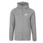 Boys 4-7 Nike Embroidered Zip Hoodie, Size: 6, Grey