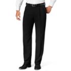 Big & Tall Van Heusen Classic-fit No-iron Pleated Dress Pants, Men's, Size: 40x36, Black