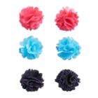 Girls 4-16 Capelli 6-pk. Holiday Flower Clips, Dark Blue