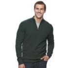 Big & Tall Croft & Barrow&reg; True Comfort Classic-fit Stretch Quarter-zip Sweater, Men's, Size: 3xl Tall, Med Blue