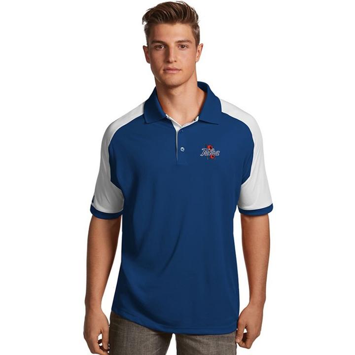 Men's Antigua Tulsa Golden Hurricane Century Polo, Size: Medium, Dark Blue