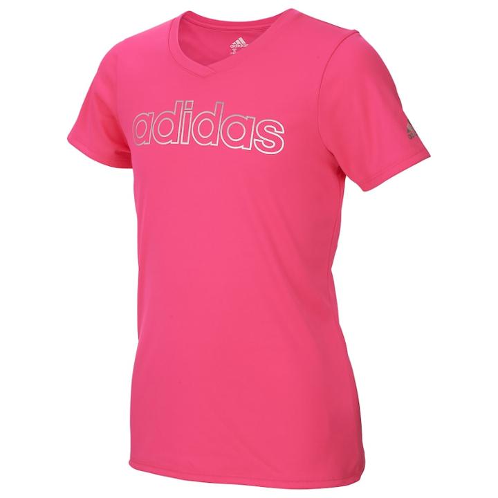 Girls 7-16 Adidas Outline Graphic Tee, Size: Large, Brt Pink