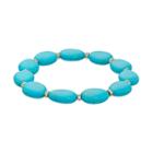 Chaps Stone & Rondelle Stretch Bracelet, Women's, Turq/aqua