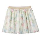 Disney's Beauty And The Beast Girls 4-7 Mrs. Potts, Cogsworth & Lumiere Floral Skort By Jumping Beans&reg;, Girl's, Size: 4, White