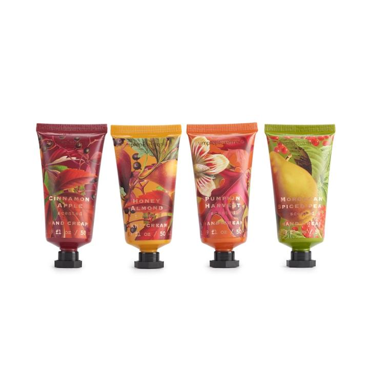 Simple Pleasures Harvest Scented Hand Creams 4-pack, Multi