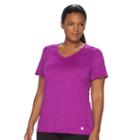 Plus Size Tek Gear&reg; V-neck Performance Tee, Women's, Size: 1xl, Med Purple
