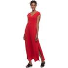Women's Dana Buchman Shirred Maxi Dress, Size: Medium, Med Red