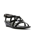 Lifestride Yuppies Women's Wedge Sandals, Size: 7.5 Wide, Black