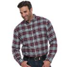 Big & Tall Croft & Barrow&reg; Regular-fit Flannel Woven Button-down Shirt, Men's, Size: 3xb, Drk Purple
