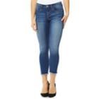 Women's Angels Signature Cuffed Skinny Jeans, Size: 8, Lt Orange
