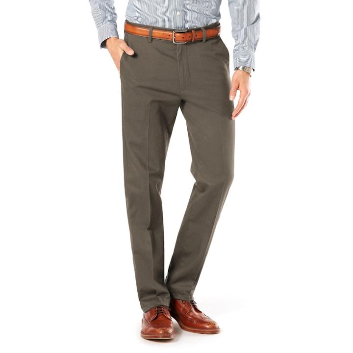Men's Dockers&reg; Slim-fit Stretch Signature Khaki Pants D1, Size: 30x30, Natural