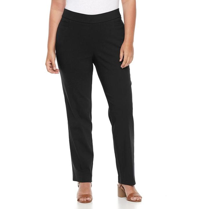Plus Size Briggs Millennium Pull-on Pant, Women's, Size: 18 W, Black