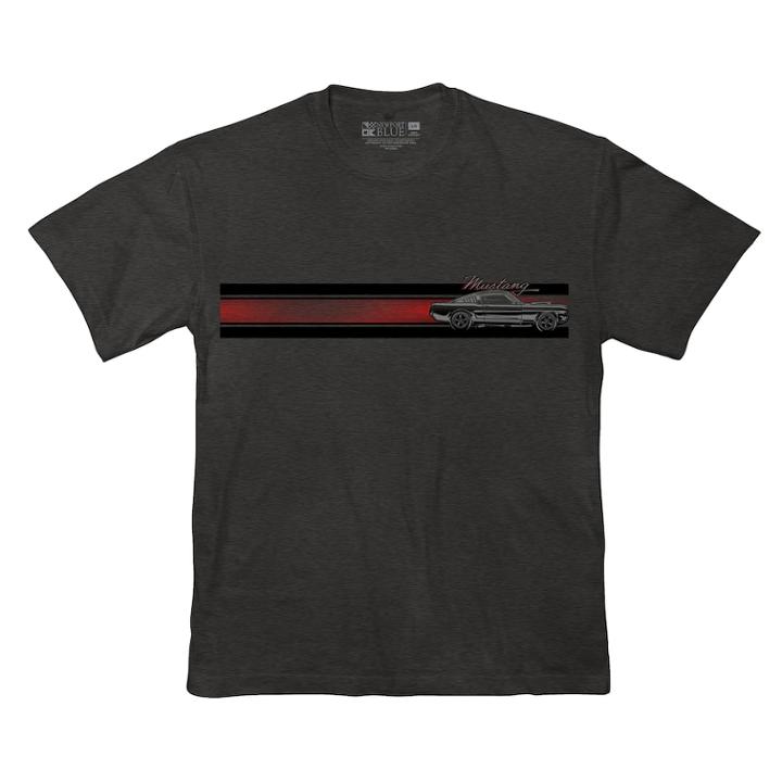 Men's Newport Blue Classic Vehicle Graphic Tee, Size: Large, Dark Grey