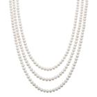 Freshwater Cultured Pearl Long Necklace, Women's, White