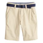 Boys 4-20 Chaps Belted Dean Shorts, Size: 18, Med Brown