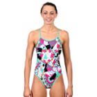 Women's Dolfin Reversible String-back One-piece Swimsuit, Size: 32 Comp, Blue Other