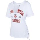Women's Wisconsin Badgers Laced Tee, Size: Medium, White