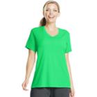 Plus Size Just My Size Cool Dri Performance V-neck Tee, Women's, Size: 1xl, Green