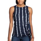 Women's Chaps Jersey Tie-dye Sleeveless Tee, Size: Xs, Light Blue