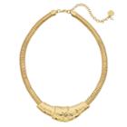 Dana Buchman Gold Tone Hammered Statement Necklace, Women's