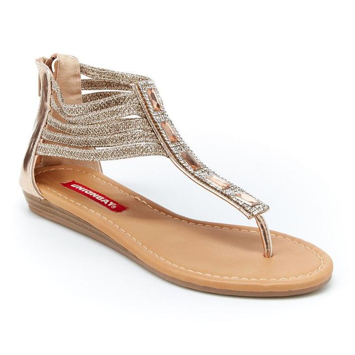Unionbay Loretta Women's Sandals, Girl's, Size: 8, Gold