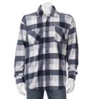Men's Victory Rugged Wear Microfleece Button-down Shirt Jacket, Size: Large, Grey Other