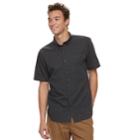 Men's Vans Wild Open Button-down Shirt, Size: Medium, Black