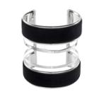 Mudd&reg; Velveteen Wide Cuff Bracelet, Women's, Black